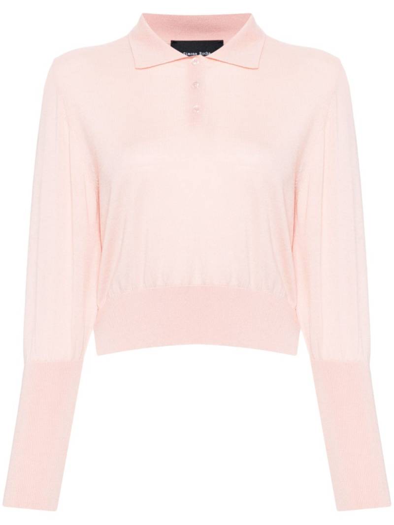 Simone Rocha polo sweater - Pink von Simone Rocha