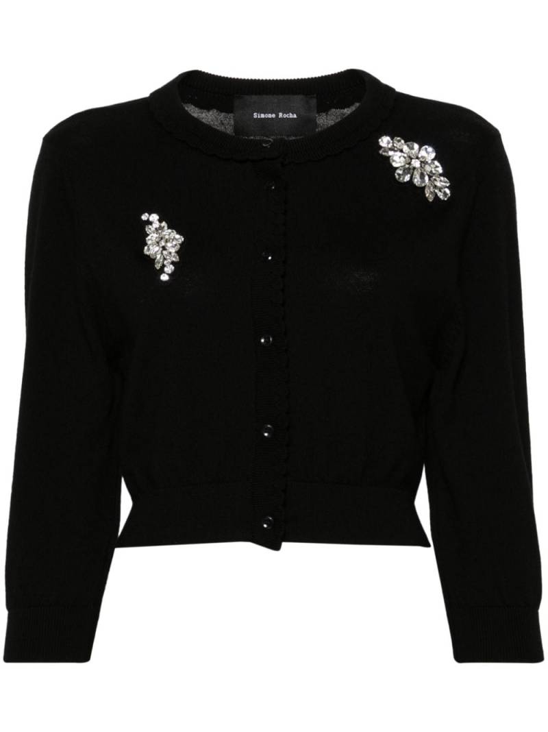 Simone Rocha rhinestone-embellished cardigan - Black von Simone Rocha