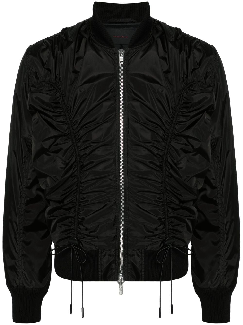 Simone Rocha ruched bomber jacket - Black von Simone Rocha