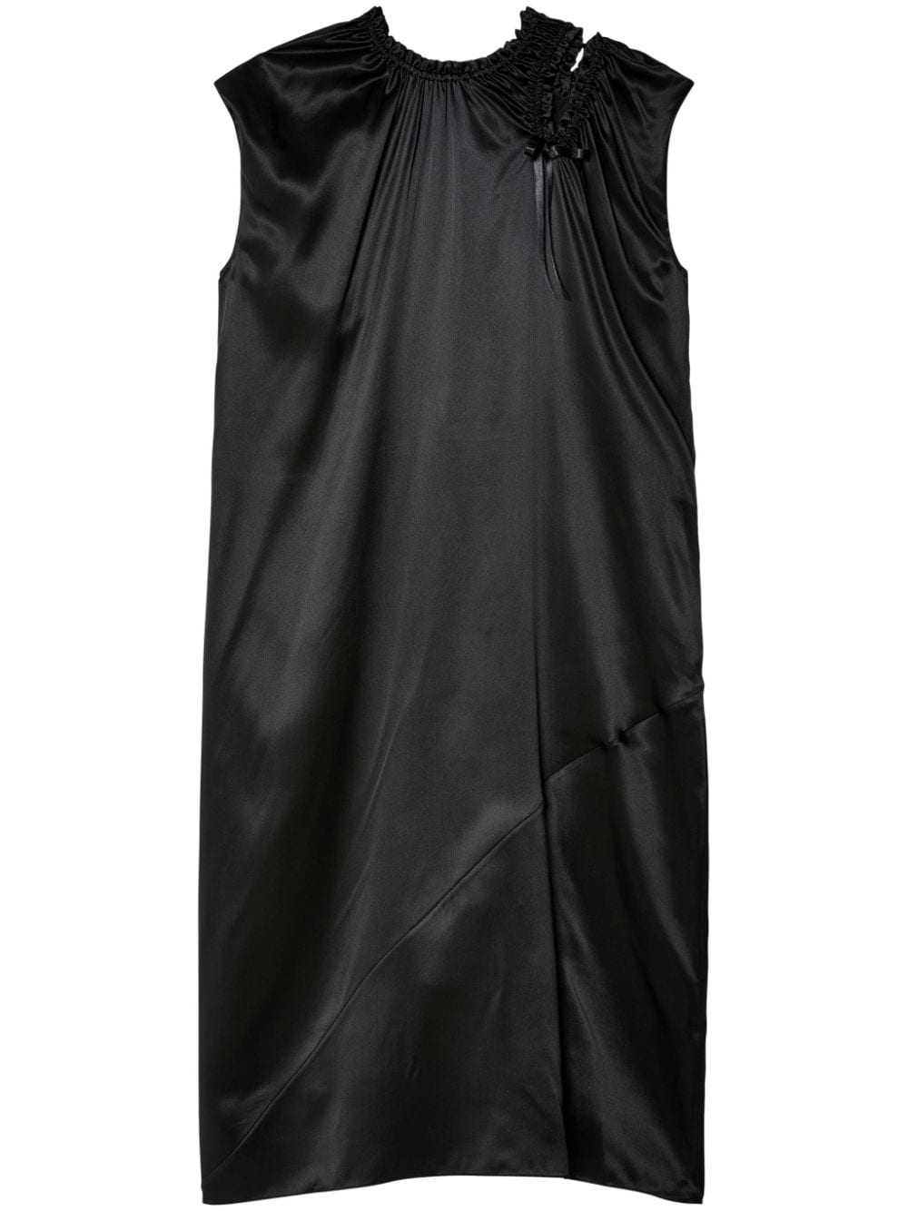 Simone Rocha ruched silk midi dress - Black von Simone Rocha