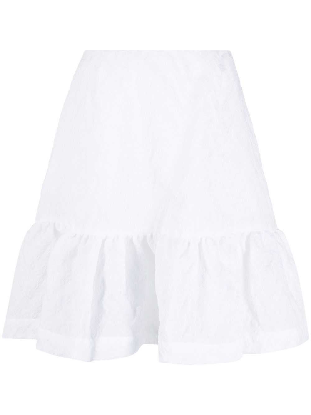 Simone Rocha ruffled A-line skirt - White von Simone Rocha