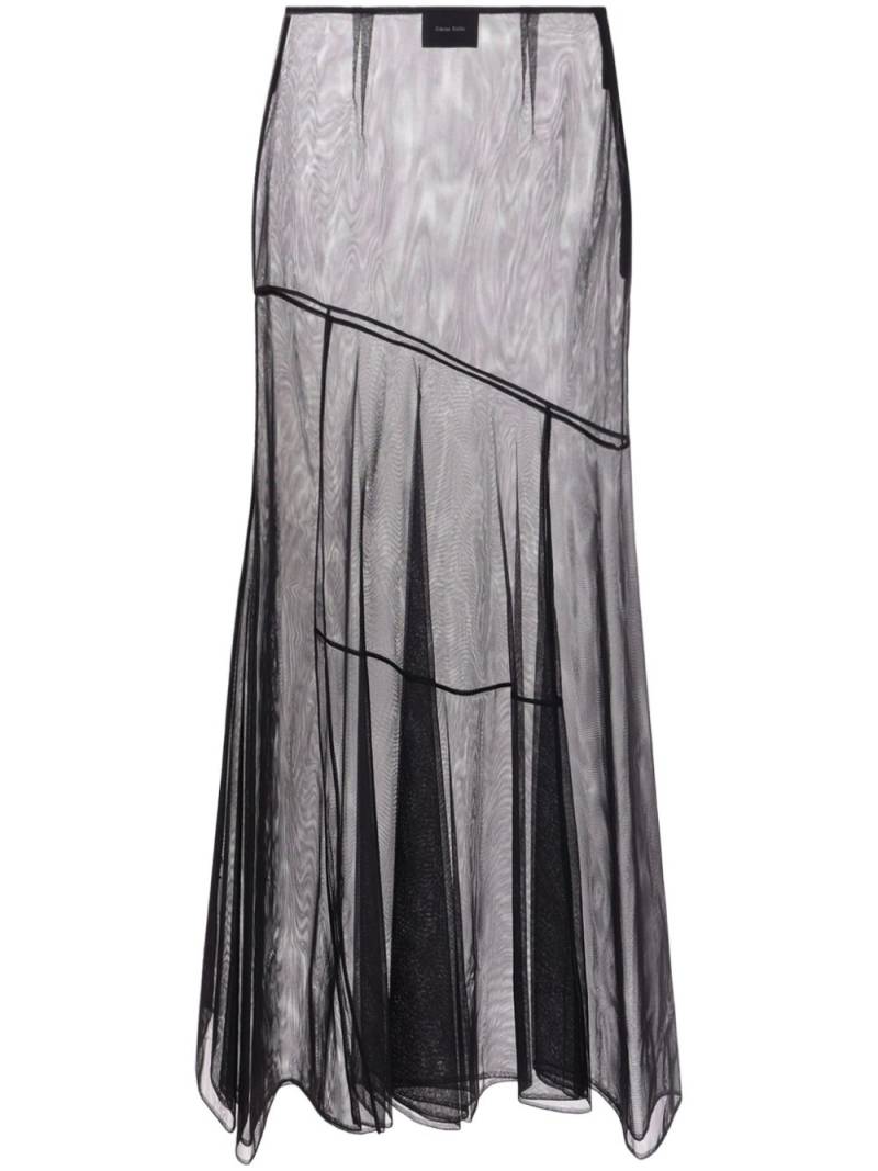 Simone Rocha sheer tulle midi skirt - Black von Simone Rocha