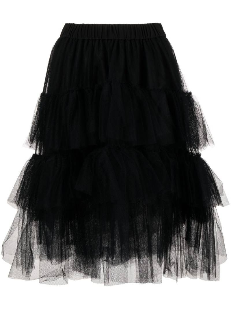 Simone Rocha tiered tulle skirt - Black von Simone Rocha