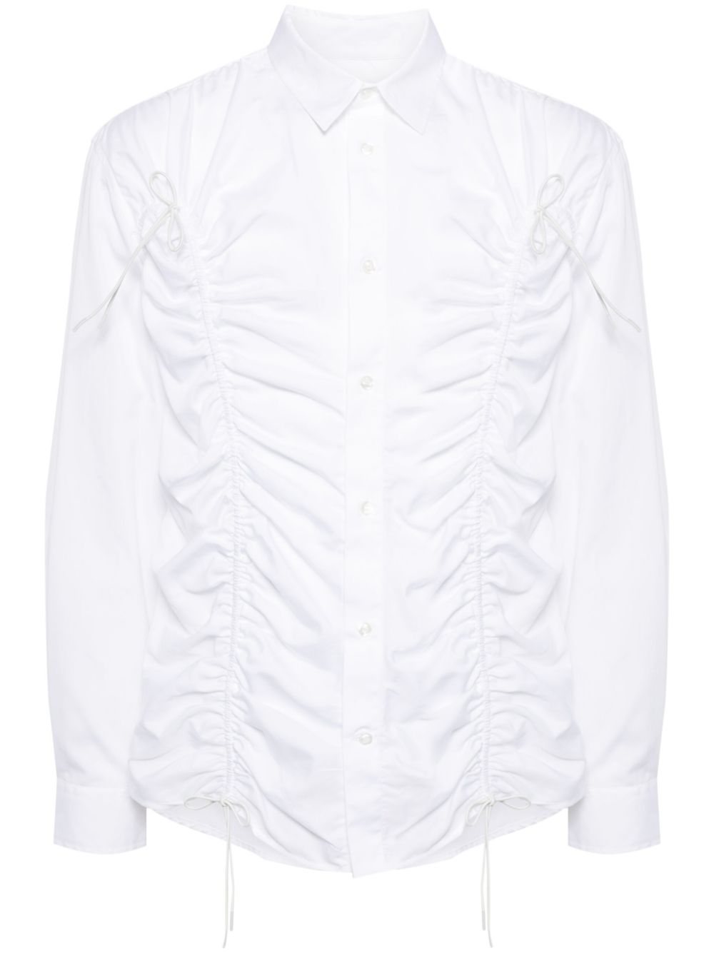 Simone Rocha toggle-detailing poplin shirt - White von Simone Rocha