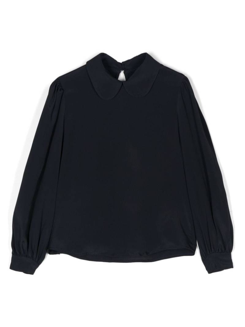 Simonetta crepe blouse - Blue von Simonetta