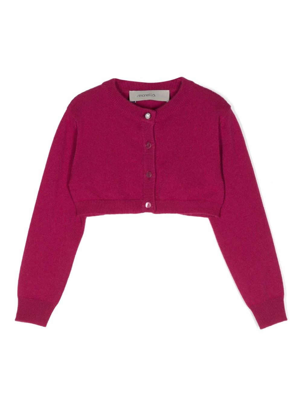 Simonetta cropped cashmere cardigan - Purple von Simonetta