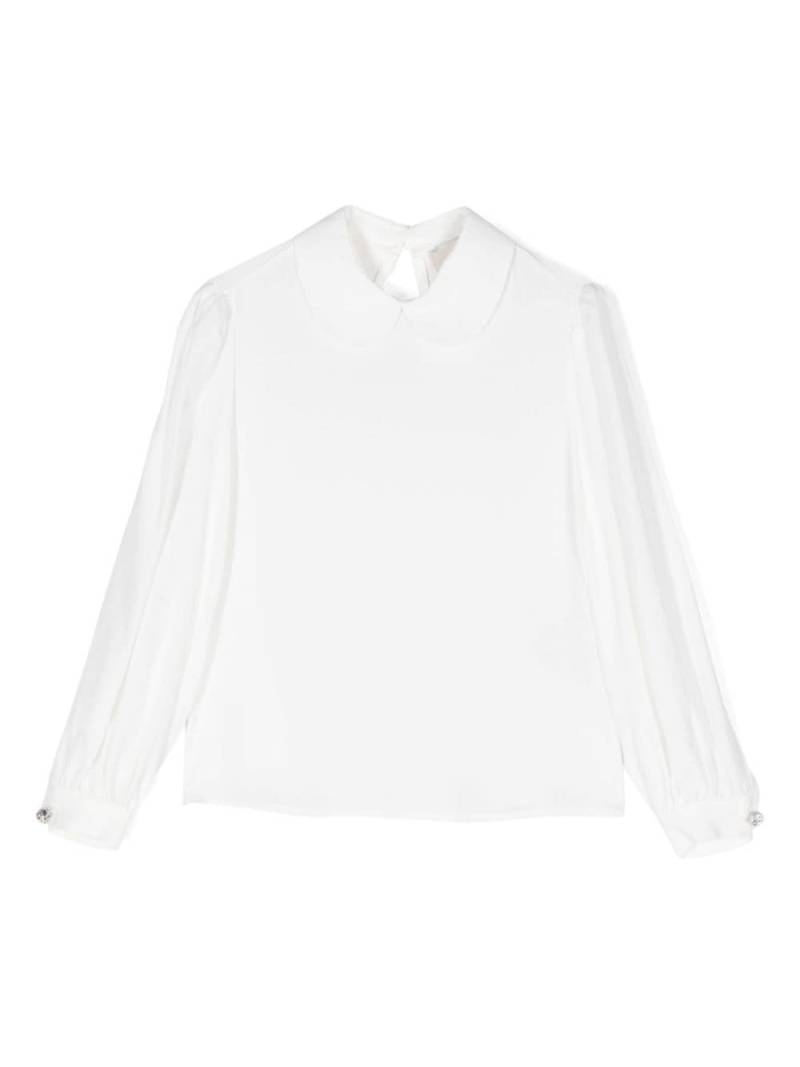 Simonetta crystal-button blouse - White von Simonetta