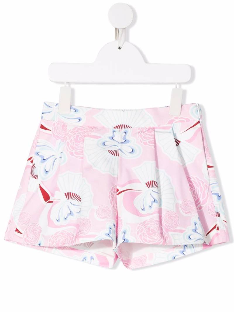 Simonetta floral print shorts - Pink von Simonetta