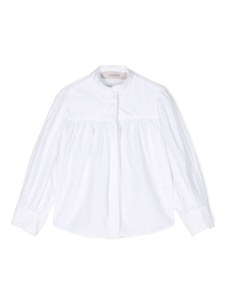 Simonetta gathered blouse - White von Simonetta