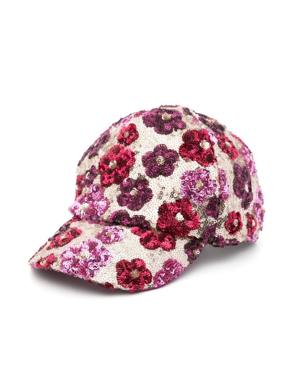 Simonetta sequined floral cap - Neutrals von Simonetta