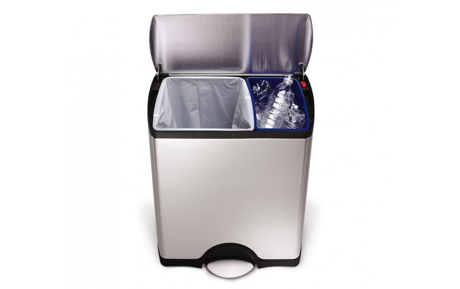 simplehuman Mülltrennsystem »rechteckiger Recycler 46L« von Simplehuman