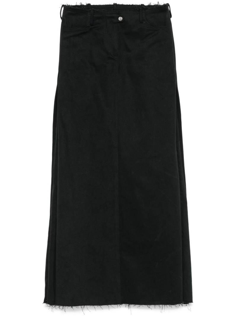 Sinead O'Dwyer Fold maxi skirt - Black von Sinead O'Dwyer