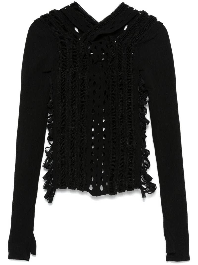 Sinead O'Dwyer Shibari sweater - Black von Sinead O'Dwyer