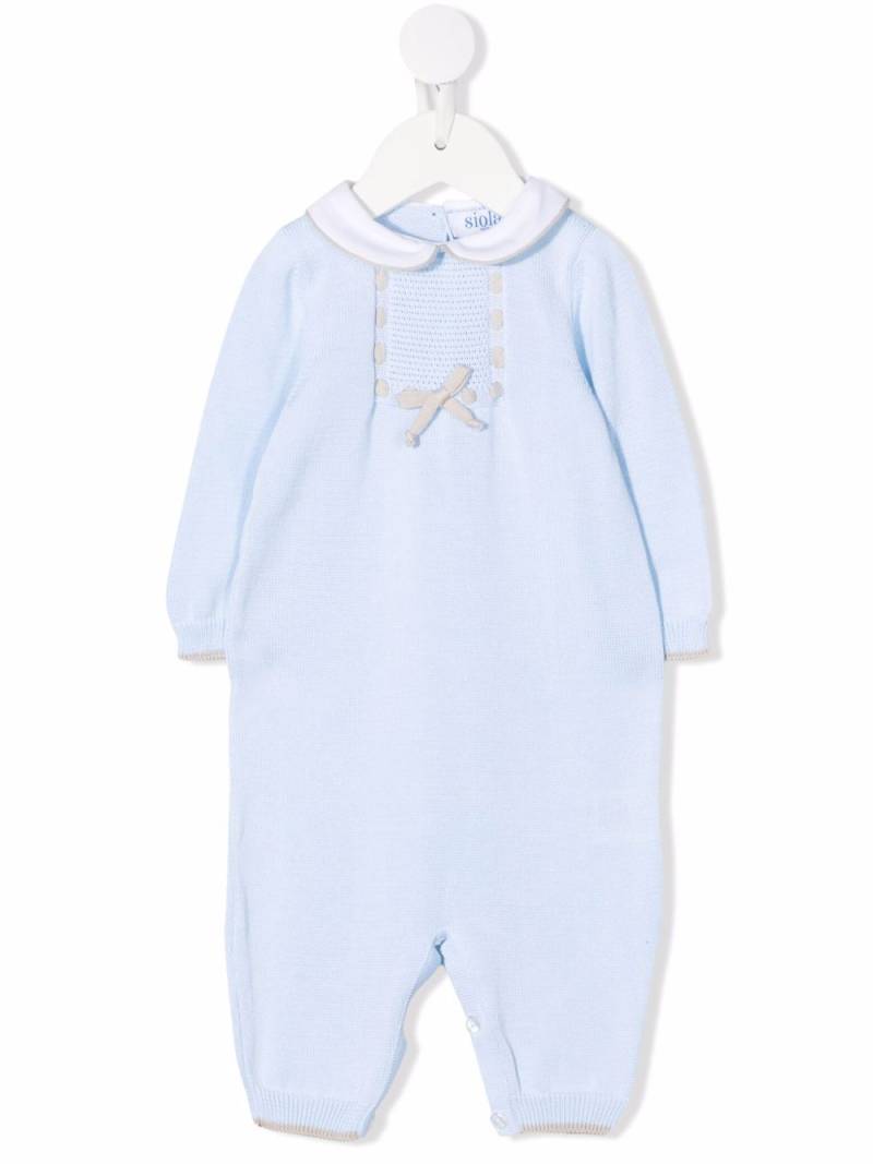 Siola bow-embellished babygrow set - Blue von Siola