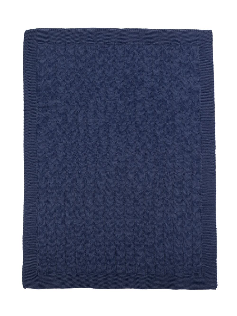 Siola cable-knit blanket - Blue von Siola