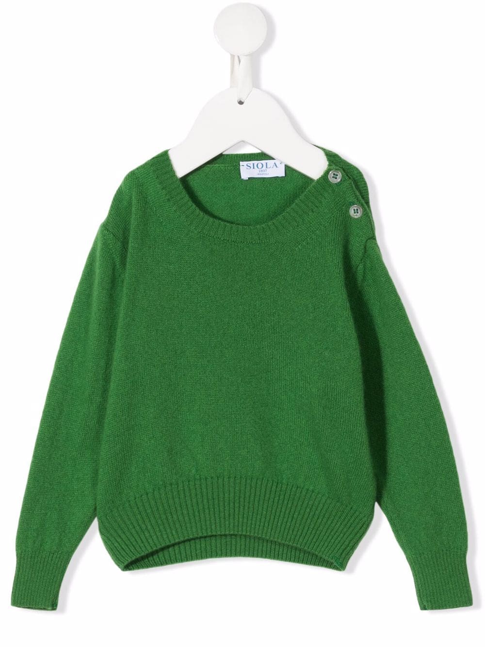 Siola crew-neck cashmere jumper - Green von Siola