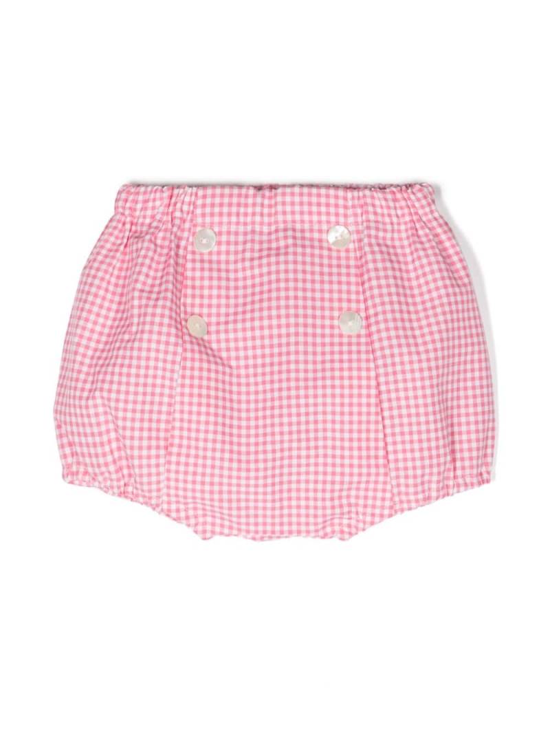 Siola double-breasted gingham shorts - Pink von Siola