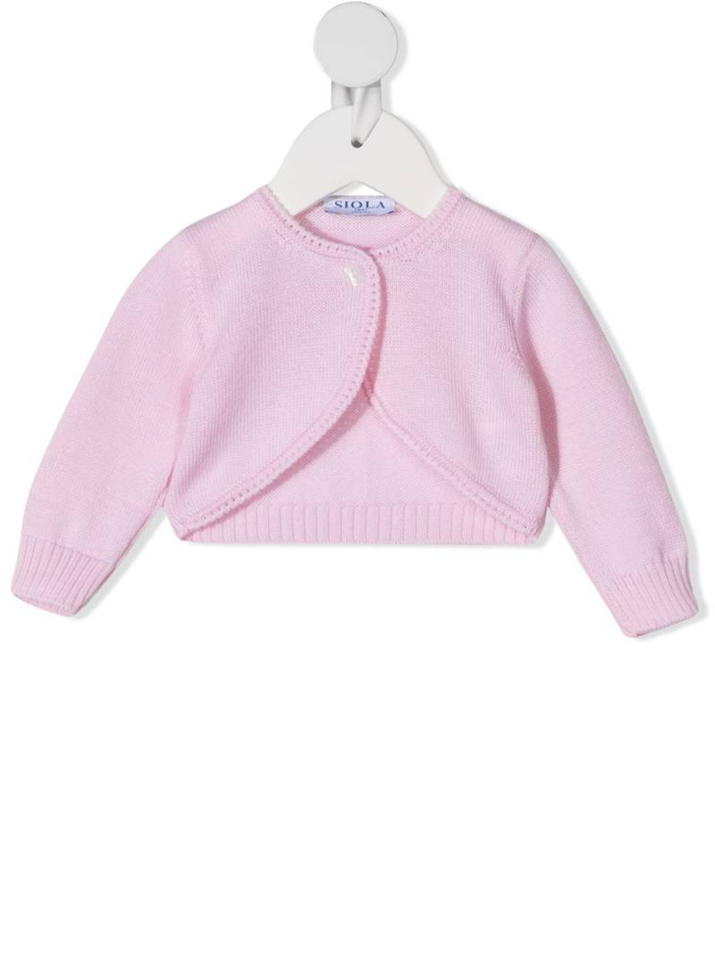 Siola knitted long sleeve cardigan - Pink von Siola