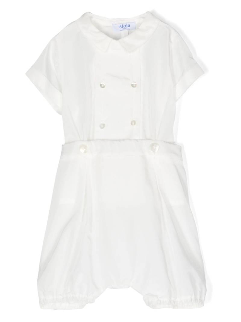 Siola short-sleeve two-piece romper - White von Siola