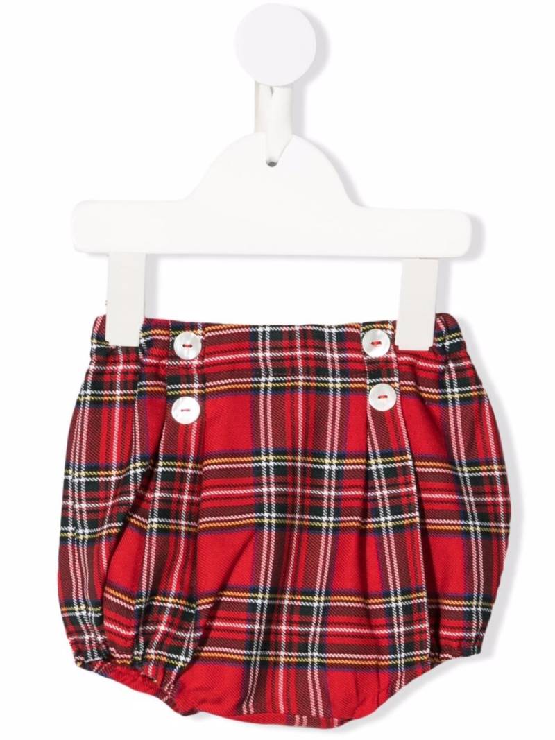 Siola tartan-print shorts - Red von Siola