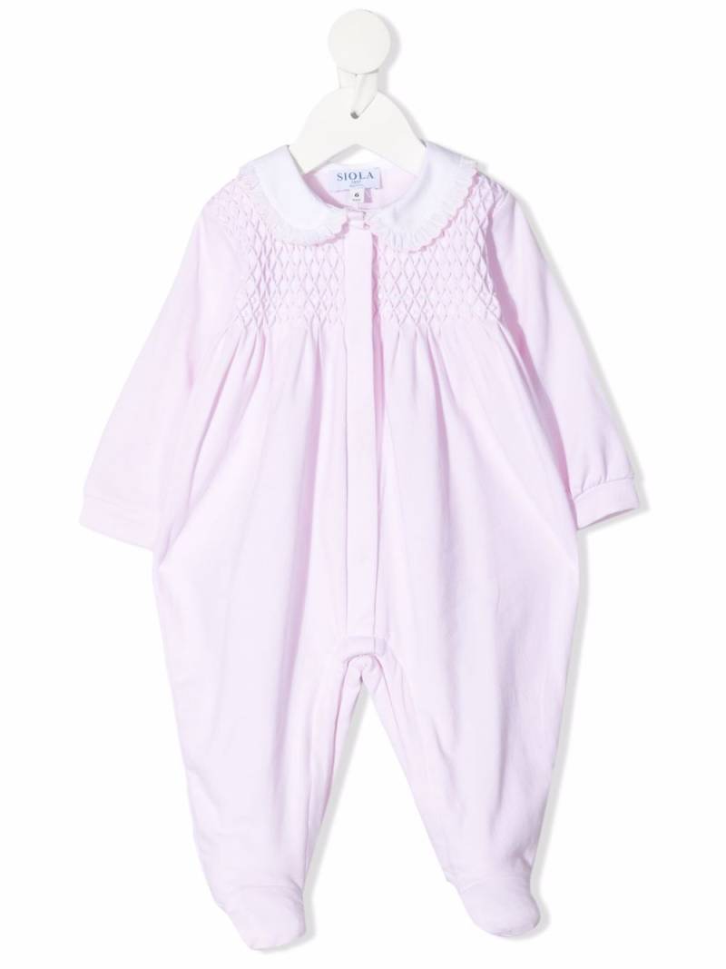 Siola textured panel stretch-cotton pajama - Pink von Siola