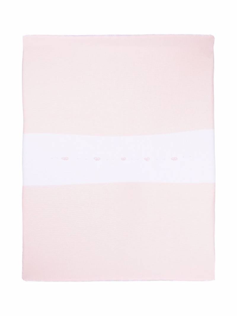 Siola two-tone knitted blanket - Pink von Siola