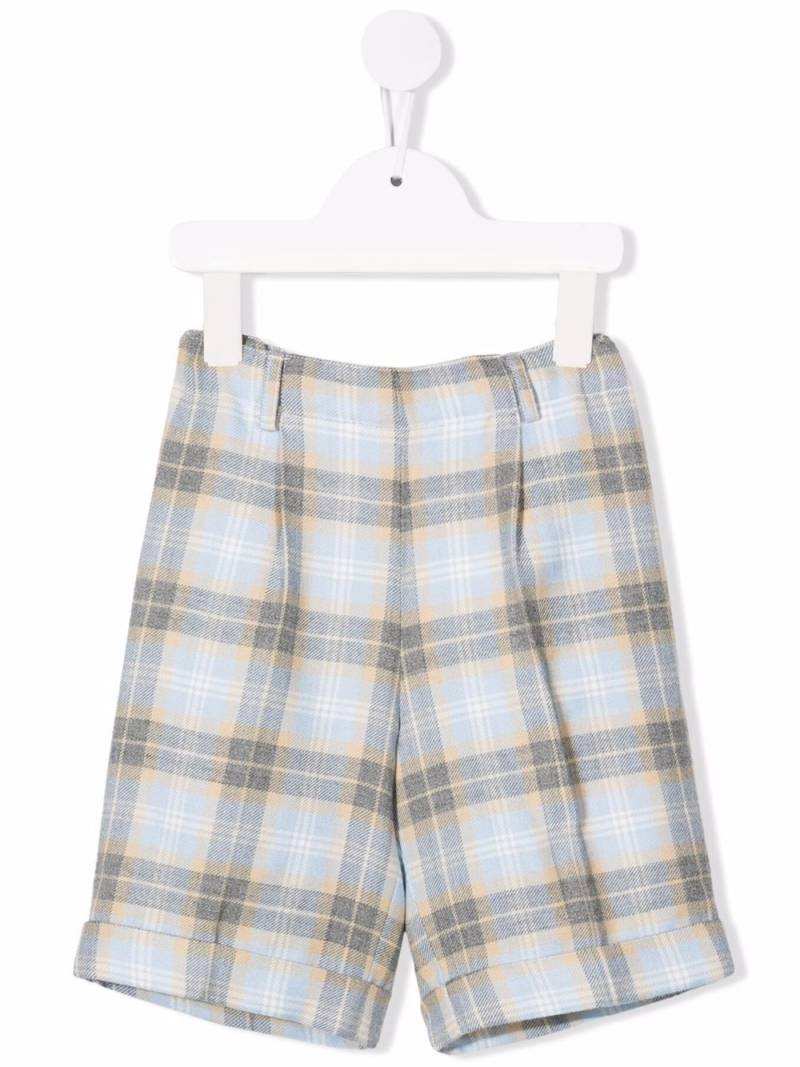 Siola virgin wool check shorts - Grey von Siola