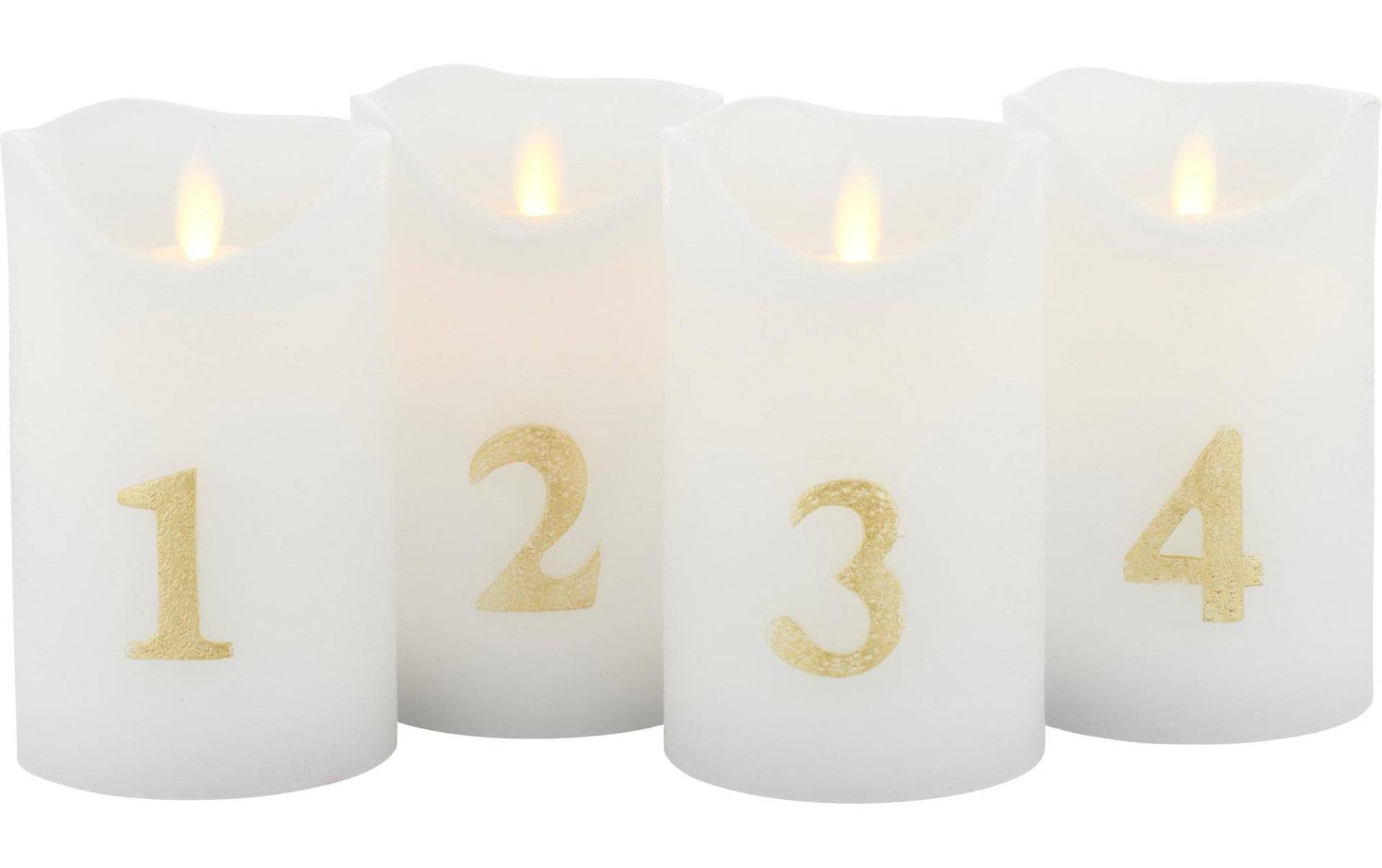 Sirius Adventskerze »LED-Kerzen Advent Sara weiss, goldfarben« Sirius Adventskerze »LED-Kerzen Advent Sara weiss, goldfarben« von Sirius