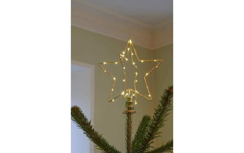 Sirius Christbaumschmuck »LED Baumspitze goldfarben«, Timerfunktion von Sirius