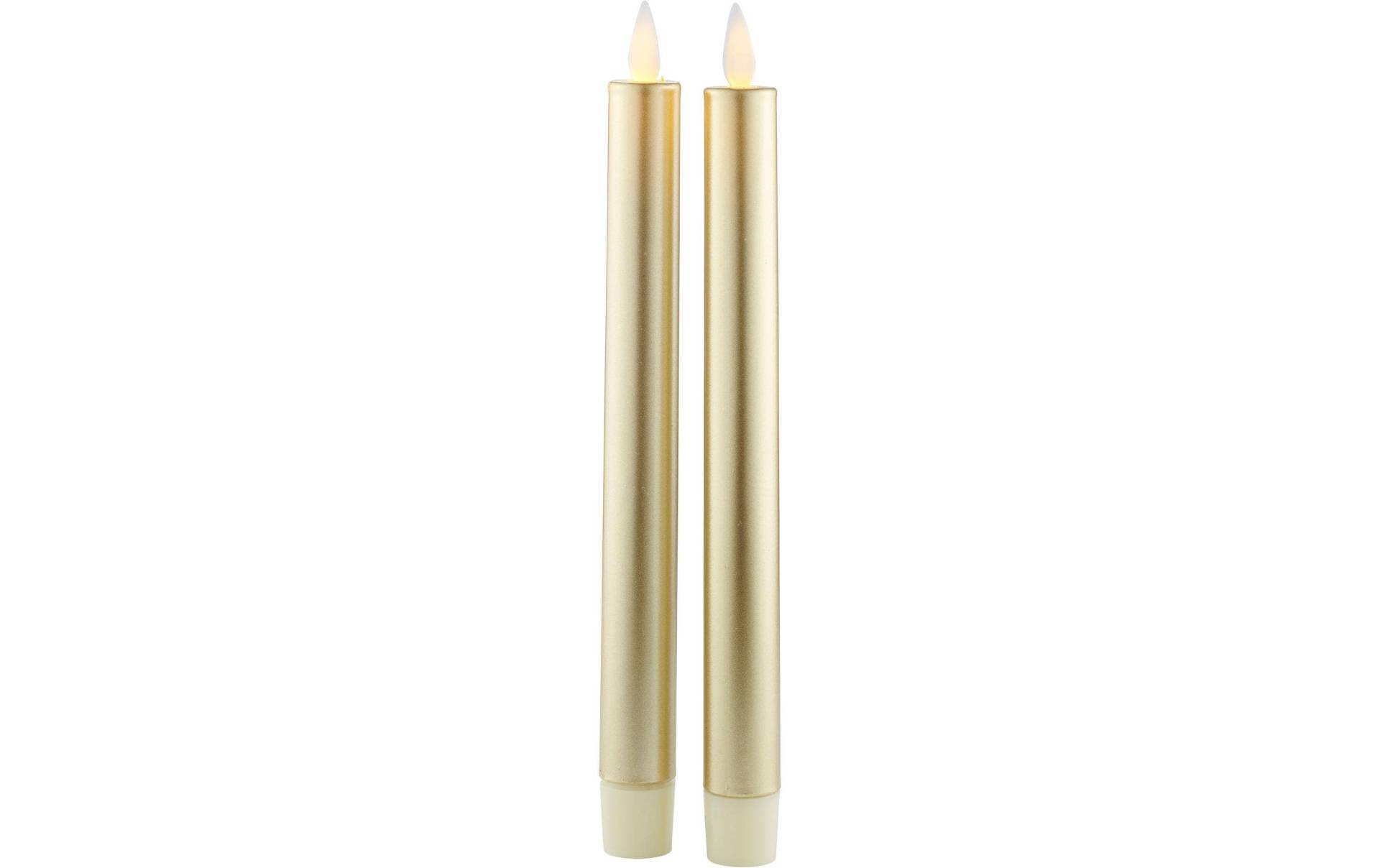 Sirius LED-Kerze »LED-Stabkerzen Set Sara 2tlg goldfarben« Sirius LED-Kerze »LED-Stabkerzen Set Sara 2tlg goldfarben« von Sirius