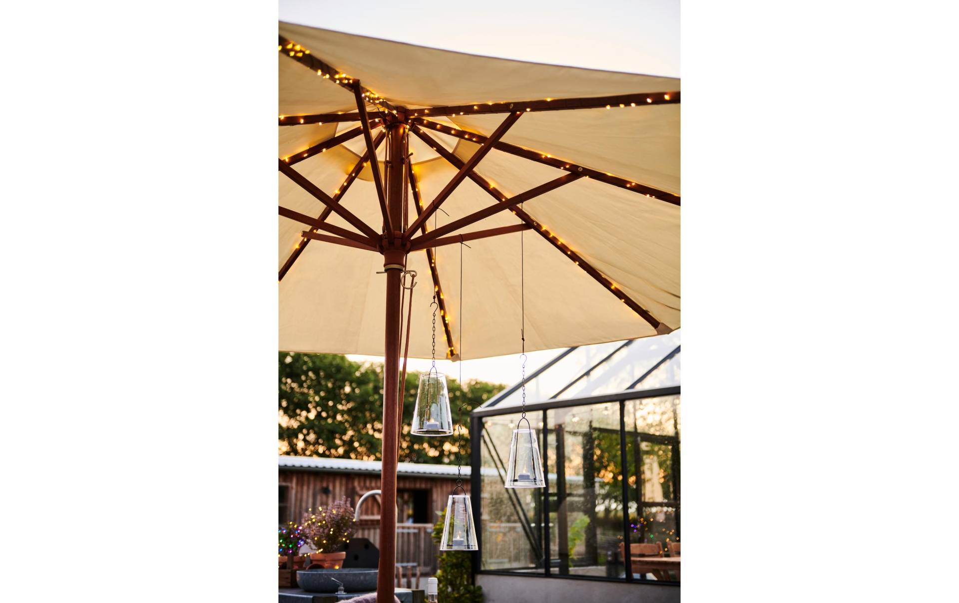 Sirius LED-Lichterkette »Parasol Solar, 128 LEDs« von Sirius