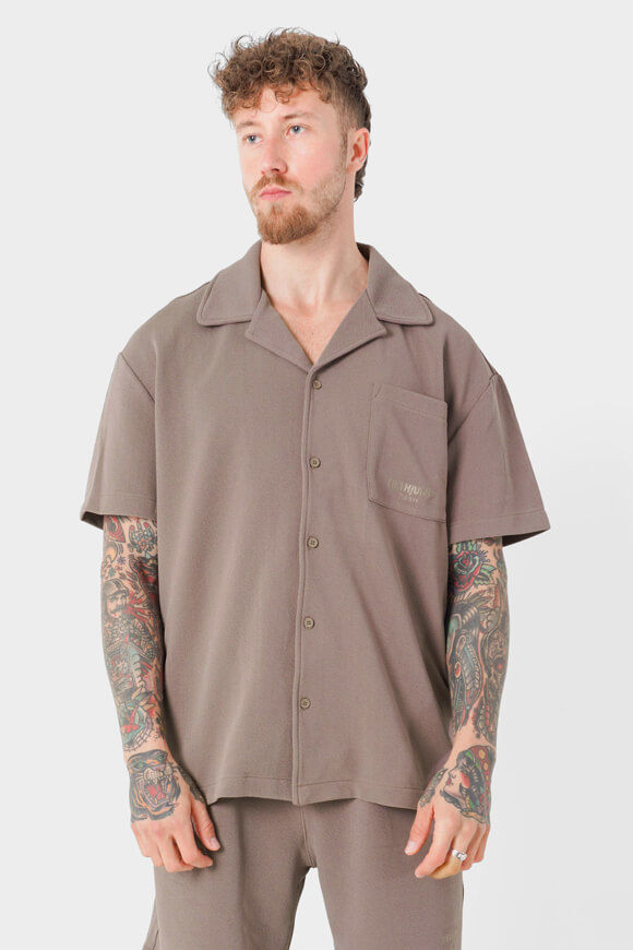 Sixth June Hemd aus Kreppstoff | Taupe | Herren  | XL von Sixth June