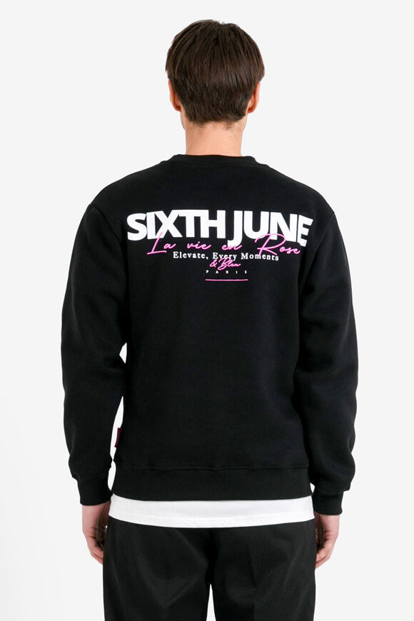 Sixth June La Vie en Rose Sweatshirt | Black | Herren  | L von Sixth June