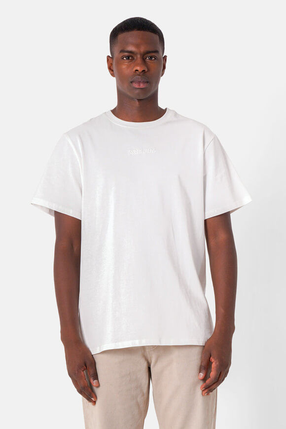 Sixth June Quote embroidery T-Shirt | Offwhite | Herren  | L von Sixth June