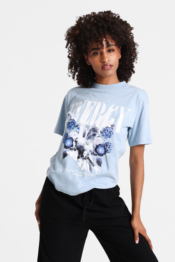 Sixth June T-Shirt | Light Blue | Damen  | L von Sixth June