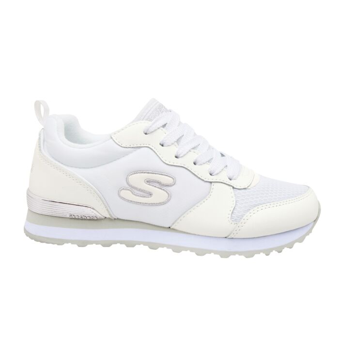 Retro-Jogging-Schnürschuh von Skechers für Damen weiss, 41 von Tamaris