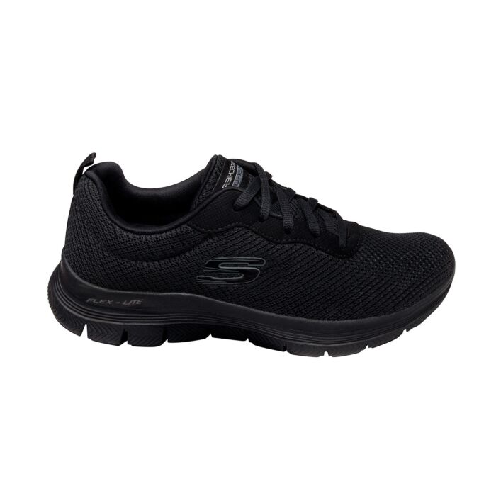 Skechers Flex Appeal 4.0 Schnürschuh für Damen schwarz, 40 von Skechers