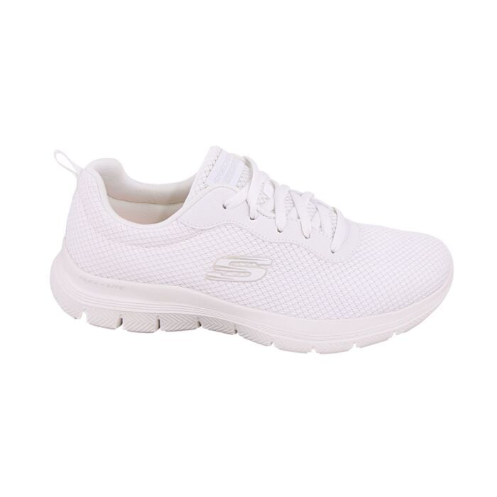 Skechers Flex Appeal 4.0 Schnürschuh für Damen weiss, 37 von Skechers