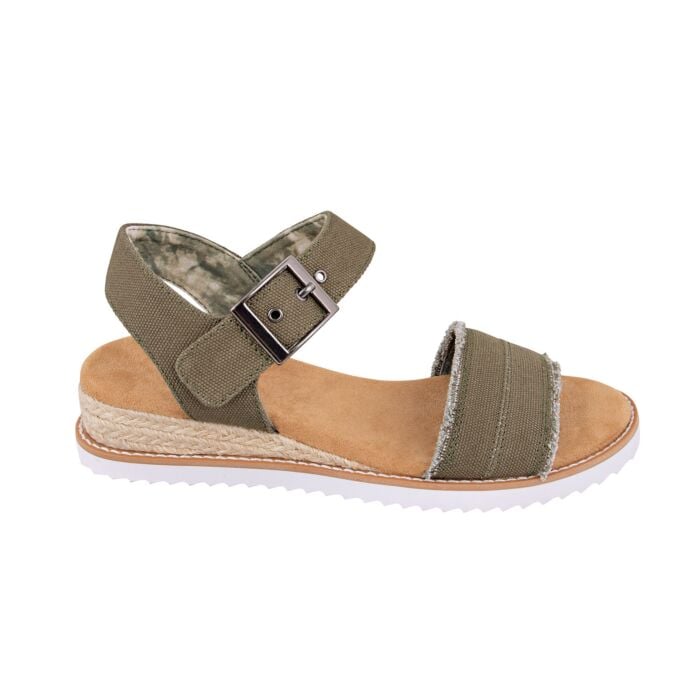 Skechers Sandalette für Damen aus Textil olive, 36 von Skechers