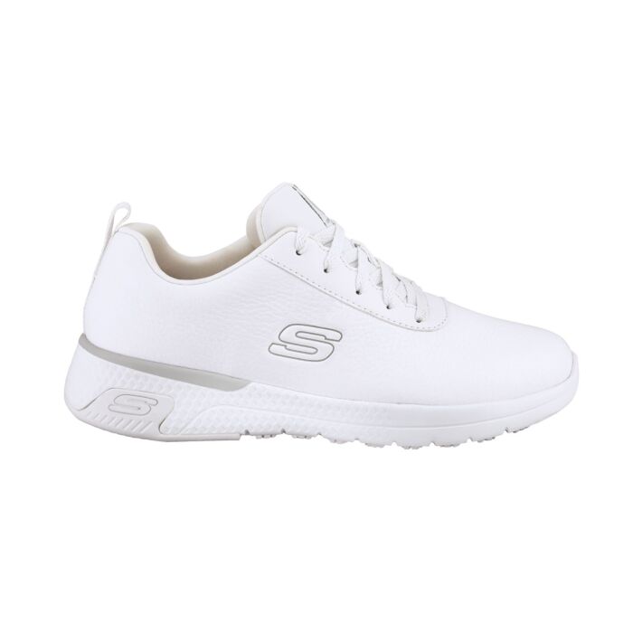 Skechers Schnürschuh aus Leder weiss, 35 von Skechers