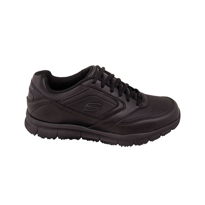 Skechers Work Herren-Schnürschuh Anti-Rutsch, schwarz, 39 von Skechers