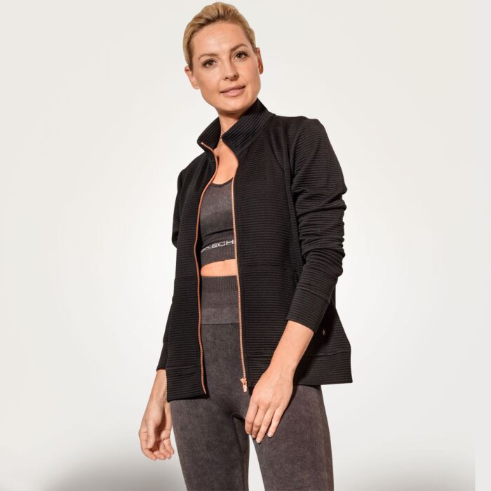 Skechers Damen Fleecejacke mit Stehkragen von Skechers