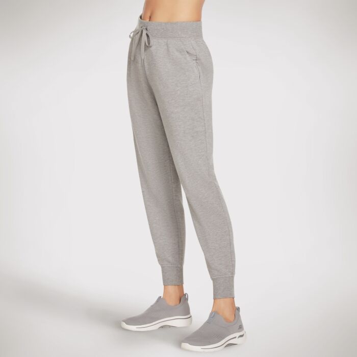 Skechers Damen Jogginghose Skechluxe Restful Jogger, grau meliert, XL von Skechers