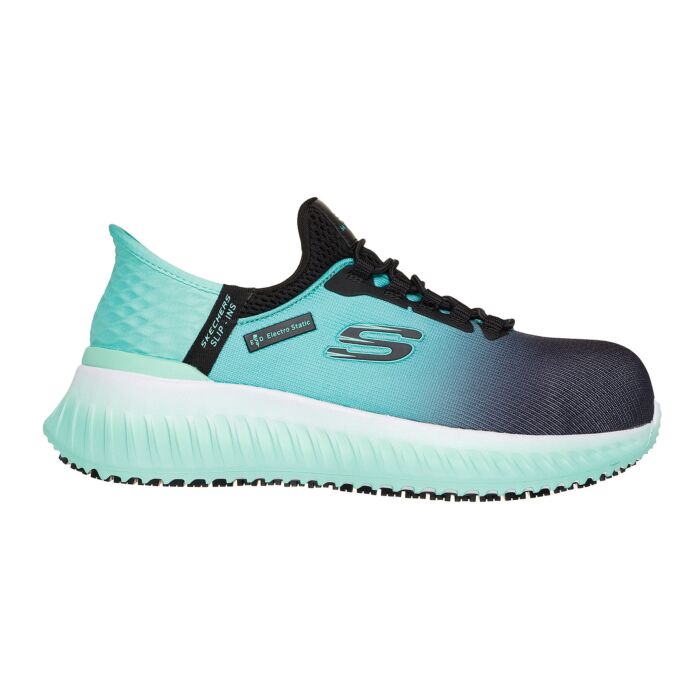 Skechers Damen Sicherheitsschuh Slip Ins Hand Free, türkis von Skechers