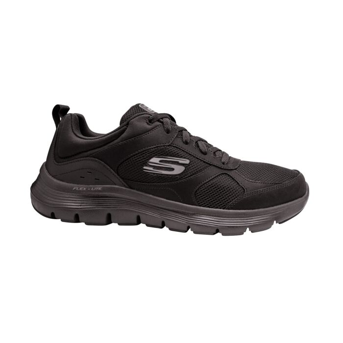 Skechers Flex Advantage 5.0 Schnürschuh für Herren aus Leder schwarz, 39 von Skechers