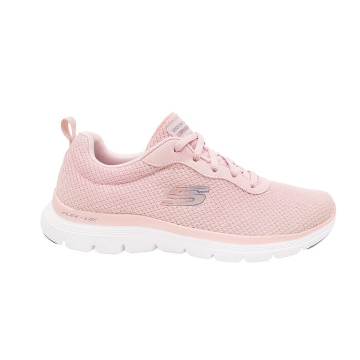 Skechers Flex Appeal 4.0 Schnürschuh für Damen rosa, 37 von Skechers