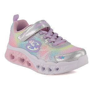 Skechers Flutter Heart Mädchen Sneaker Silber von Skechers