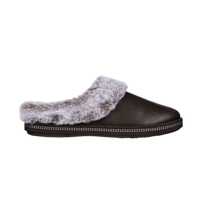 Skechers Hausschuh für Damen aus weichem Mikrofaser Textilmaterial schwarz Skechers Hausschuh für Damen aus weichem Mikrofaser Textilmaterial schwarz von Skechers