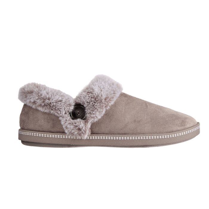 Skechers Hausschuh für Damen mit Warmfutter anthrazit Skechers Hausschuh für Damen mit Warmfutter anthrazit von Skechers