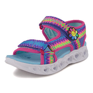 Skechers Heart Lights Mädchen Sandale Blau von Skechers